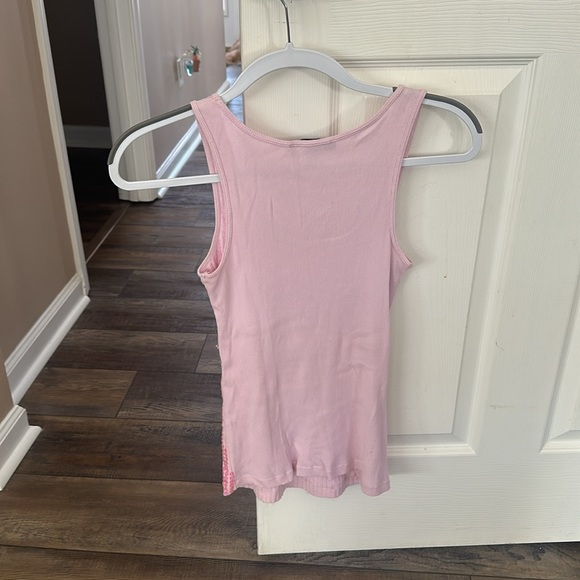 Express Pink sequin tank - Picture 3 of 3